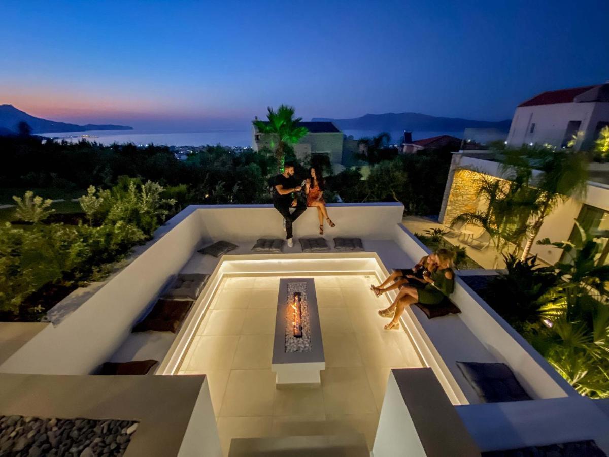 Villa Lydia I Superb Views, Two Pools, Next To The City Kissamos Ngoại thất bức ảnh